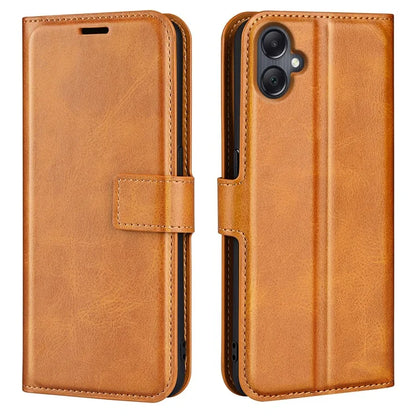 For Samsung Galaxy A06 Stand Case Anti-Scratch Calf Texture Leather Phone Cover