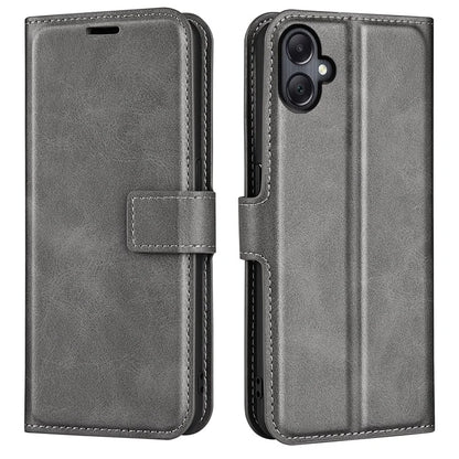 For Samsung Galaxy A06 Stand Case Anti-Scratch Calf Texture Leather Phone Cover