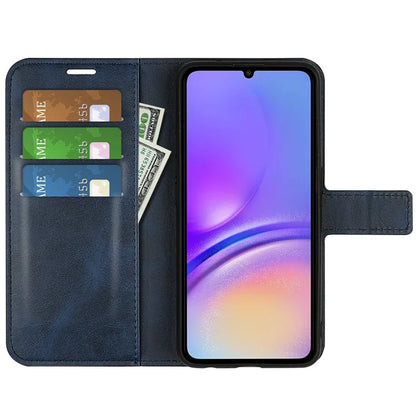 For Samsung Galaxy A06 Stand Case Anti-Scratch Calf Texture Leather Phone Cover