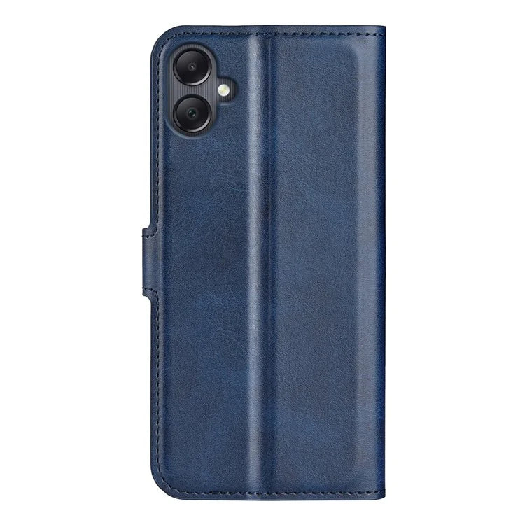 For Samsung Galaxy A06 Stand Case Anti-Scratch Calf Texture Leather Phone Cover