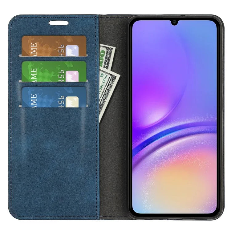 For Samsung Galaxy A06 Case Skin-Touch Leather Wallet Phone Cover