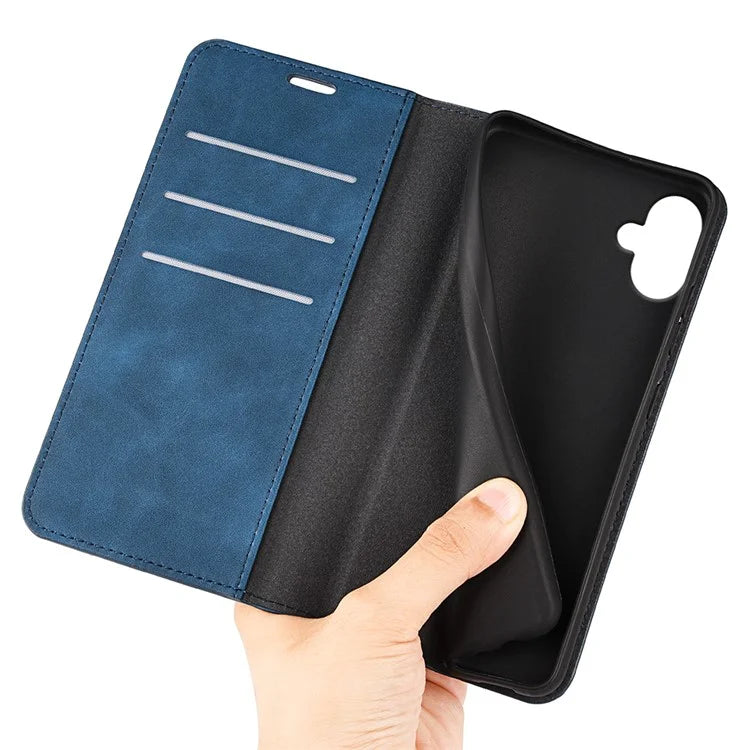 For Samsung Galaxy A06 Case Skin-Touch Leather Wallet Phone Cover