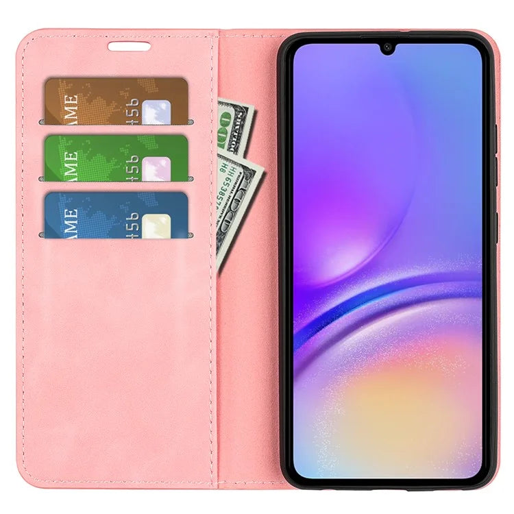 For Samsung Galaxy A06 Case Skin-Touch Leather Wallet Phone Cover