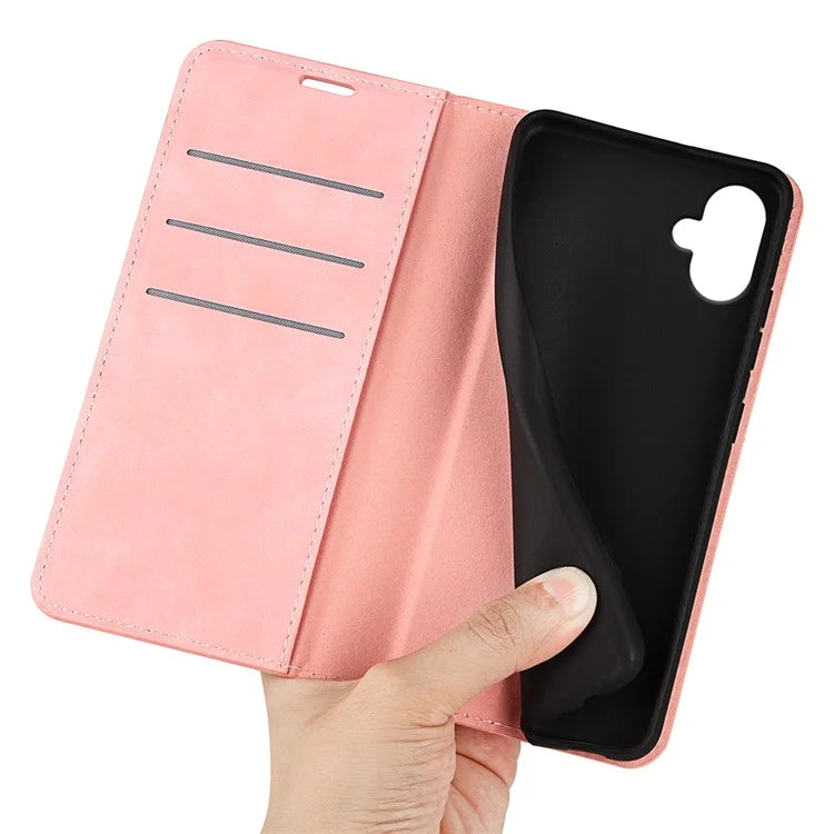 For Samsung Galaxy A06 Case Skin-Touch Leather Wallet Phone Cover