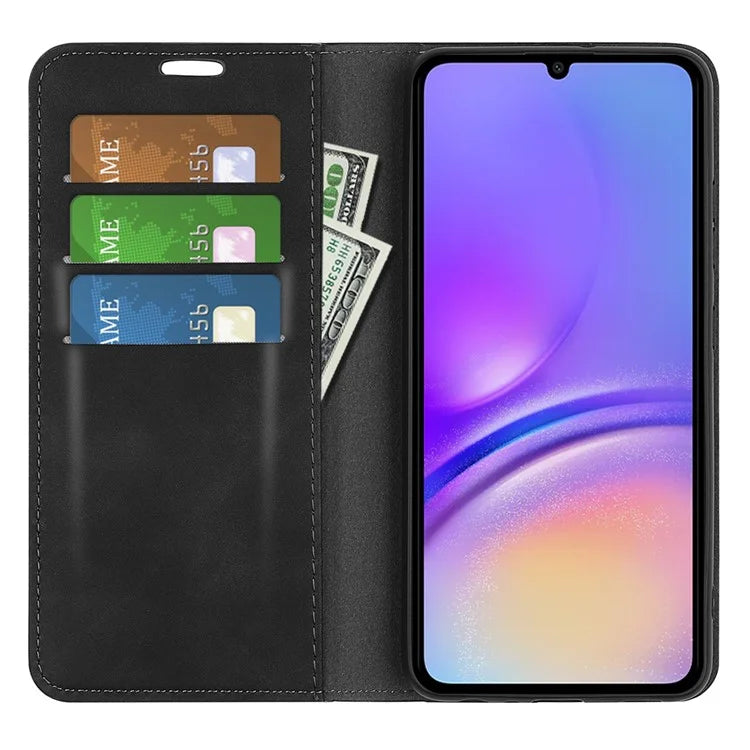 For Samsung Galaxy A06 Case Skin-Touch Leather Wallet Phone Cover