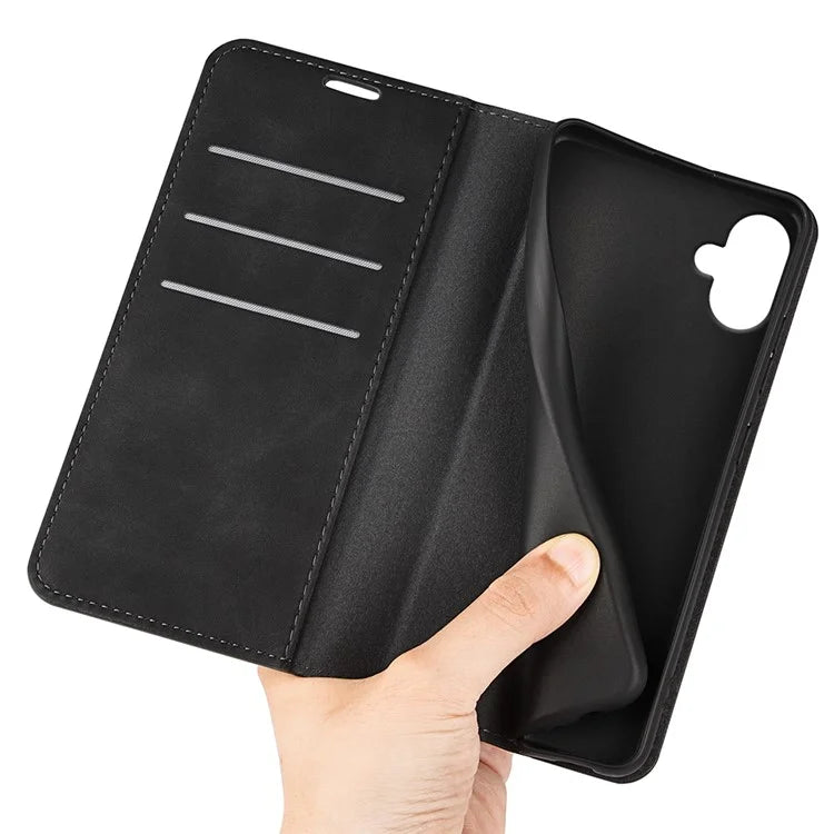 For Samsung Galaxy A06 Case Skin-Touch Leather Wallet Phone Cover