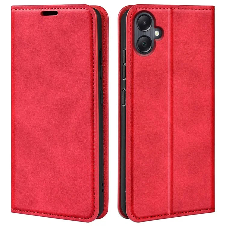 For Samsung Galaxy A06 Case Skin-Touch Leather Wallet Phone Cover
