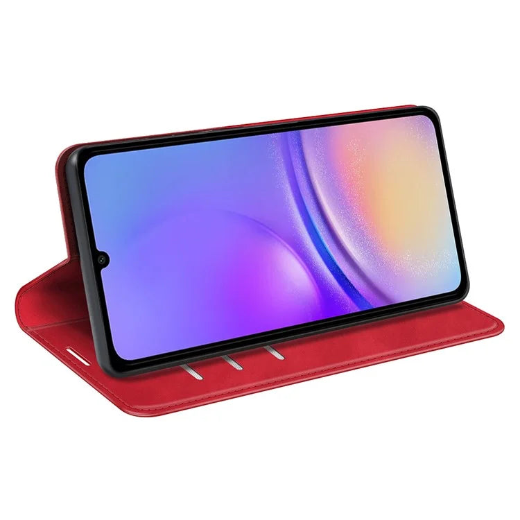 For Samsung Galaxy A06 Case Skin-Touch Leather Wallet Phone Cover