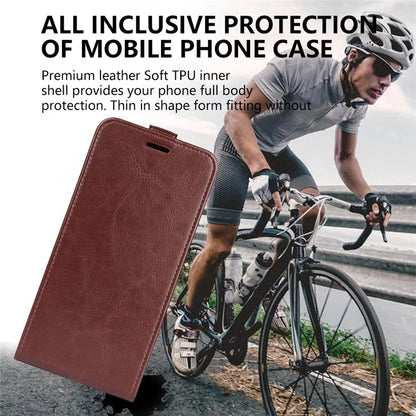 For Samsung Galaxy A06 Case with Card Slots Vertical Flip Leather Phone Cover