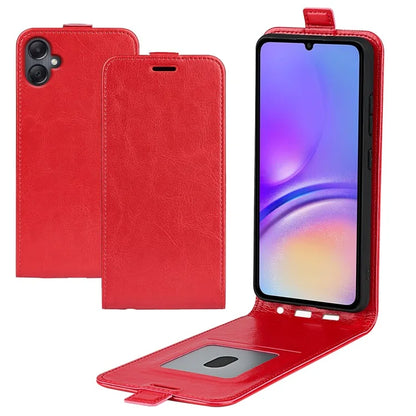 For Samsung Galaxy A06 Case with Card Slots Vertical Flip Leather Phone Cover