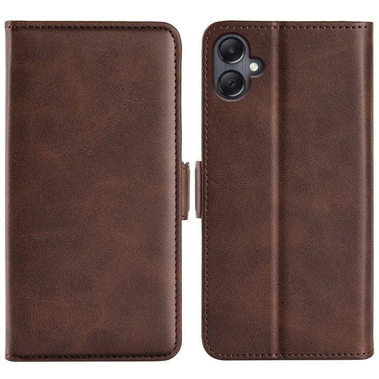 For Samsung Galaxy A06 Stand Case Calf Texture Leather Wallet Phone Cover
