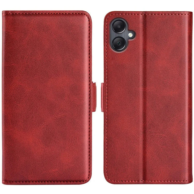 For Samsung Galaxy A06 Stand Case Calf Texture Leather Wallet Phone Cover