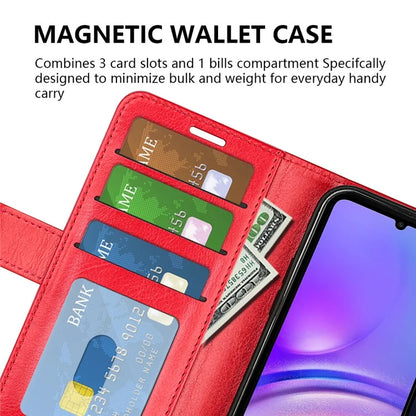 For Samsung Galaxy A06 Wallet Case Crazy Horse Texture Stand Leather Phone Cover