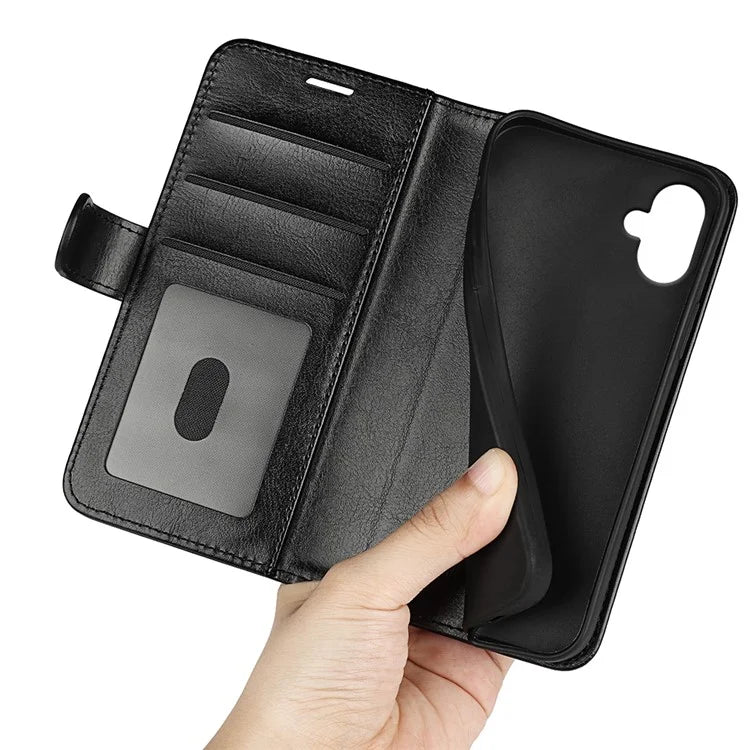 For Samsung Galaxy A06 Wallet Case Crazy Horse Texture Stand Leather Phone Cover