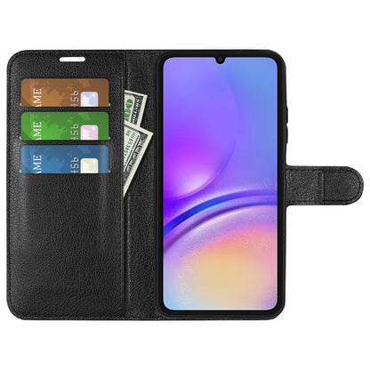 For Samsung Galaxy A06 Case Litchi Texture Shockproof Leather Wallet Phone Cover