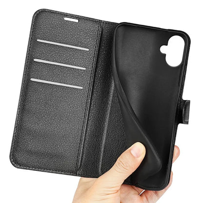 For Samsung Galaxy A06 Case Litchi Texture Shockproof Leather Wallet Phone Cover