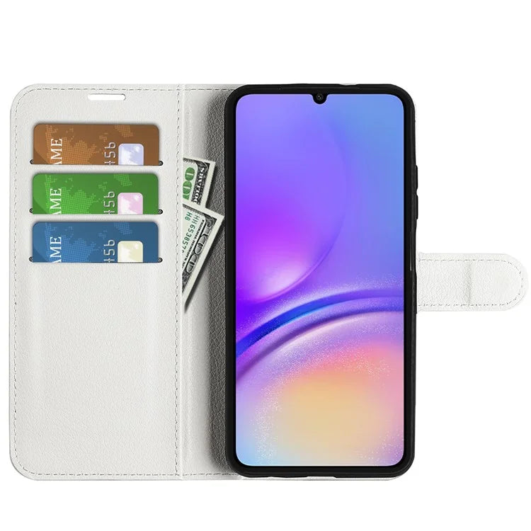 For Samsung Galaxy A06 Case Litchi Texture Shockproof Leather Wallet Phone Cover