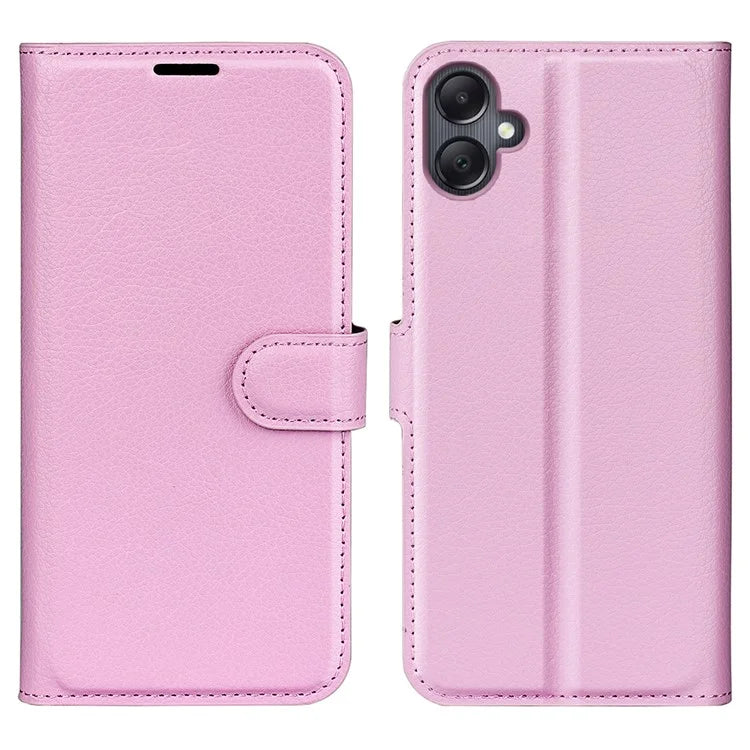 For Samsung Galaxy A06 Case Litchi Texture Shockproof Leather Wallet Phone Cover