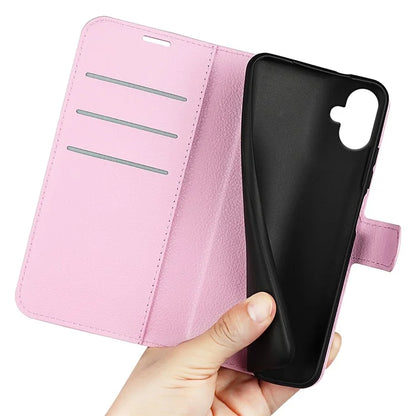 For Samsung Galaxy A06 Case Litchi Texture Shockproof Leather Wallet Phone Cover