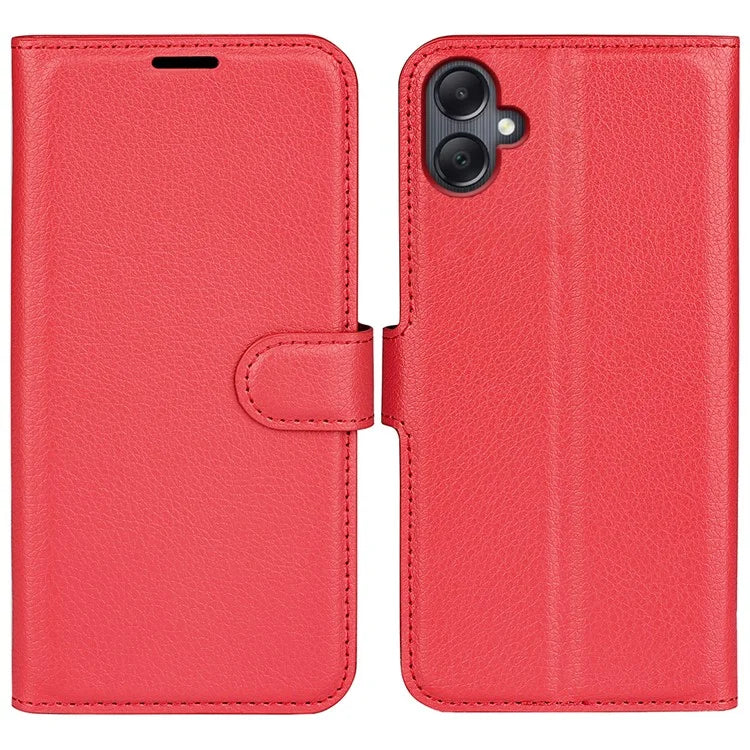For Samsung Galaxy A06 Case Litchi Texture Shockproof Leather Wallet Phone Cover