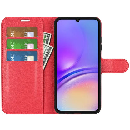 For Samsung Galaxy A06 Case Litchi Texture Shockproof Leather Wallet Phone Cover