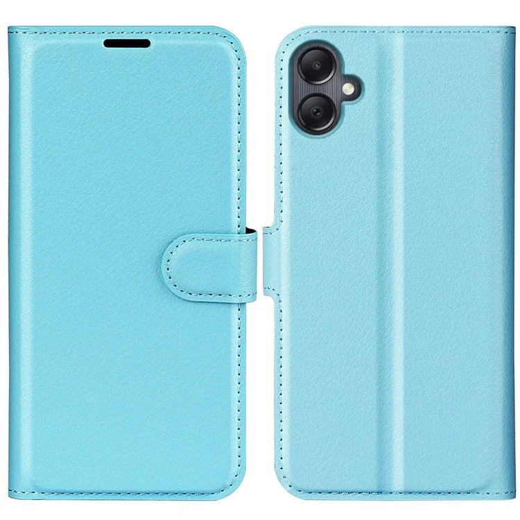 For Samsung Galaxy A06 Case Litchi Texture Shockproof Leather Wallet Phone Cover