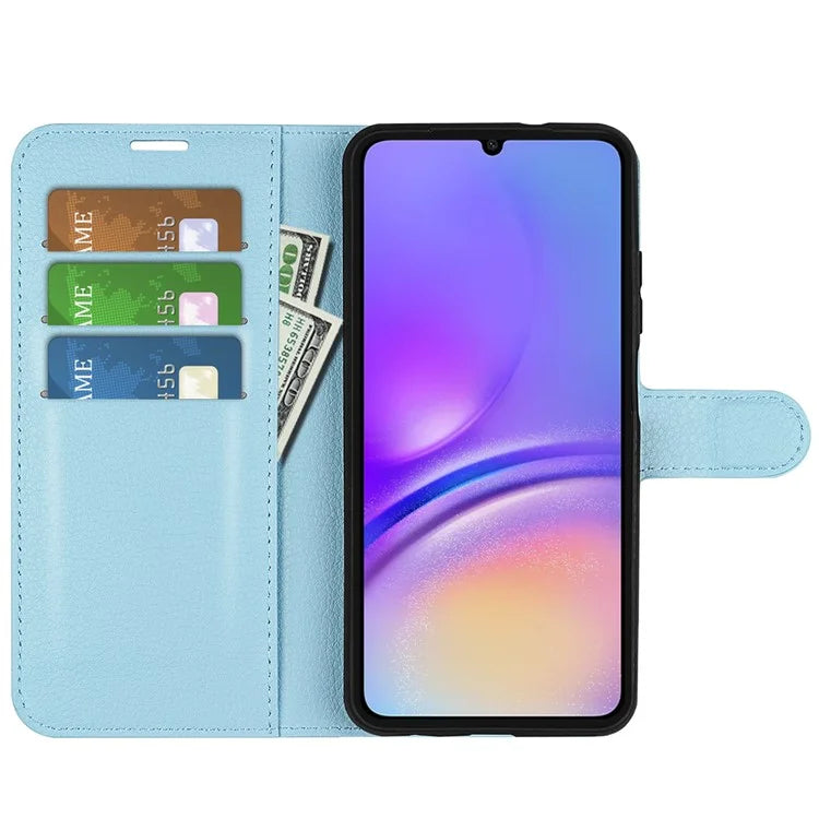 For Samsung Galaxy A06 Case Litchi Texture Shockproof Leather Wallet Phone Cover