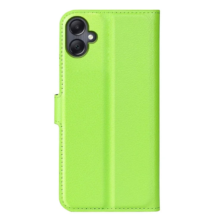 For Samsung Galaxy A06 Case Litchi Texture Shockproof Leather Wallet Phone Cover