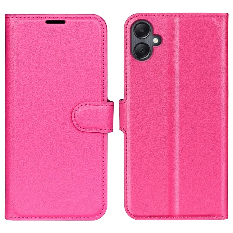 For Samsung Galaxy A06 Case Litchi Texture Shockproof Leather Wallet Phone Cover