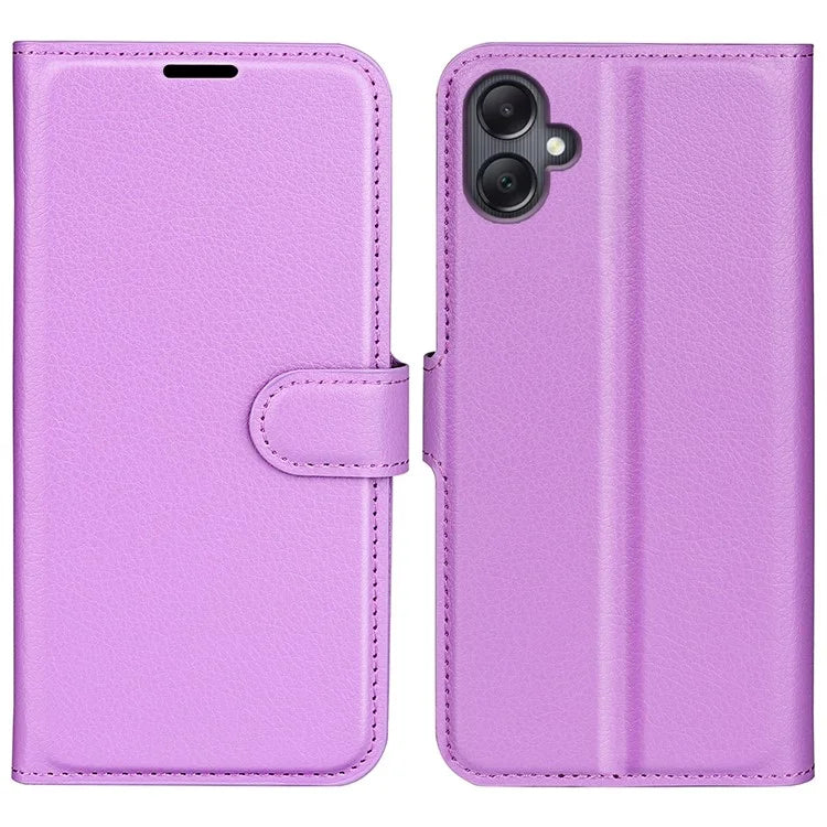 For Samsung Galaxy A06 Case Litchi Texture Shockproof Leather Wallet Phone Cover