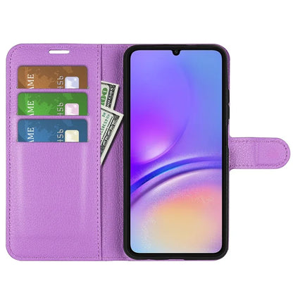 For Samsung Galaxy A06 Case Litchi Texture Shockproof Leather Wallet Phone Cover