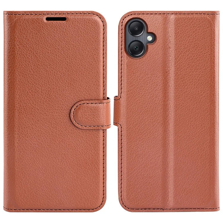 For Samsung Galaxy A06 Case Litchi Texture Shockproof Leather Wallet Phone Cover