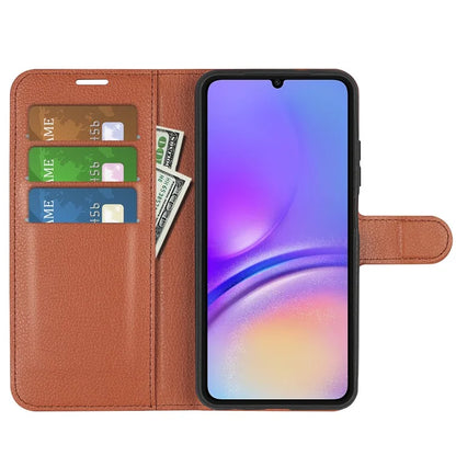 For Samsung Galaxy A06 Case Litchi Texture Shockproof Leather Wallet Phone Cover