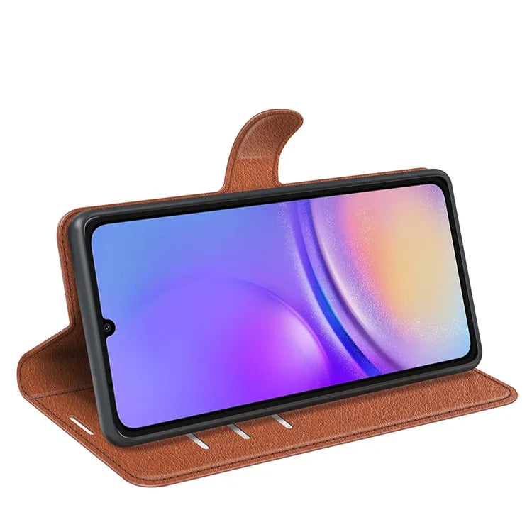 For Samsung Galaxy A06 Case Litchi Texture Shockproof Leather Wallet Phone Cover