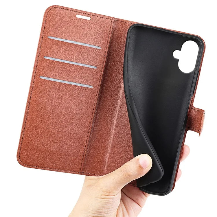For Samsung Galaxy A06 Case Litchi Texture Shockproof Leather Wallet Phone Cover
