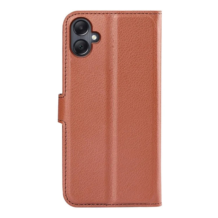 For Samsung Galaxy A06 Case Litchi Texture Shockproof Leather Wallet Phone Cover