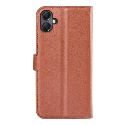 For Samsung Galaxy A06 Case Litchi Texture Shockproof Leather Wallet Phone Cover