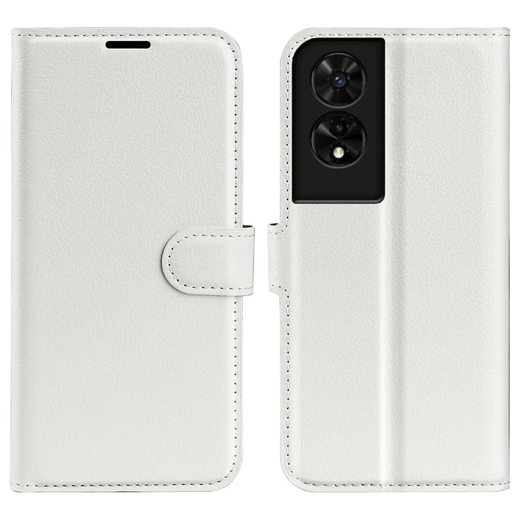 For TCL 505 Case Litchi Texture Shockproof Leather Wallet Phone Cover