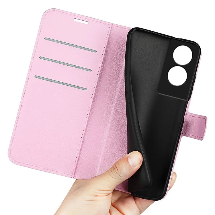 For TCL 505 Case Litchi Texture Shockproof Leather Wallet Phone Cover