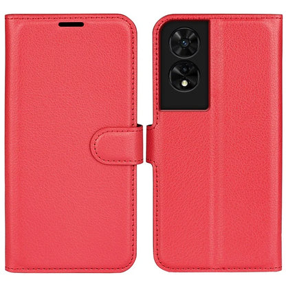 For TCL 505 Case Litchi Texture Shockproof Leather Wallet Phone Cover