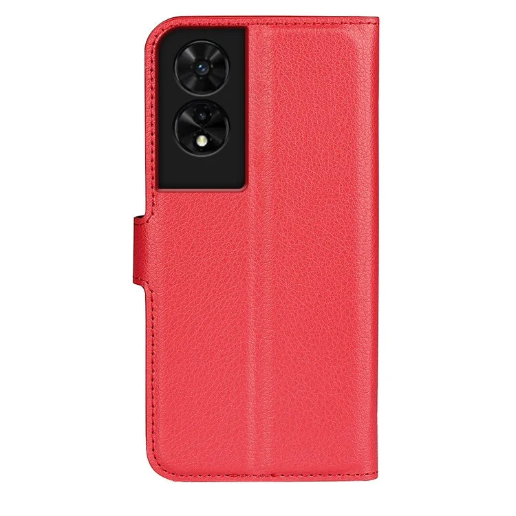 For TCL 505 Case Litchi Texture Shockproof Leather Wallet Phone Cover