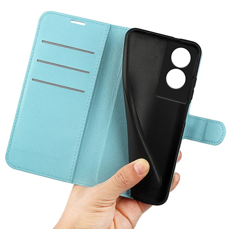 For TCL 505 Case Litchi Texture Shockproof Leather Wallet Phone Cover