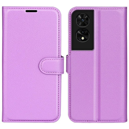 For TCL 505 Case Litchi Texture Shockproof Leather Wallet Phone Cover