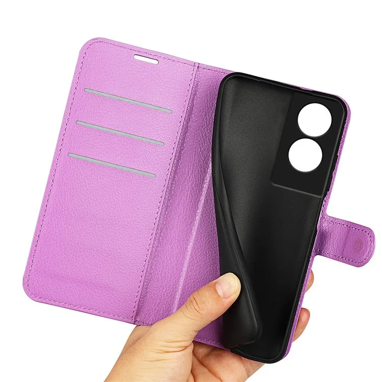For TCL 505 Case Litchi Texture Shockproof Leather Wallet Phone Cover