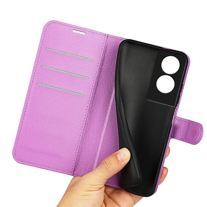 For TCL 505 Case Litchi Texture Shockproof Leather Wallet Phone Cover