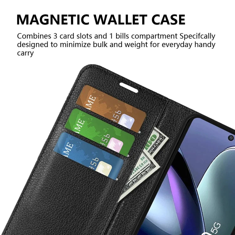 For TCL 50 5G Case Litchi Texture Shockproof Leather Wallet Phone Cover