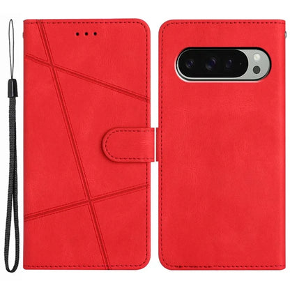 For Google Pixel 9 / 9 Pro Case Crazy Horse Texture PU Leather Wallet Stand Phone Cover