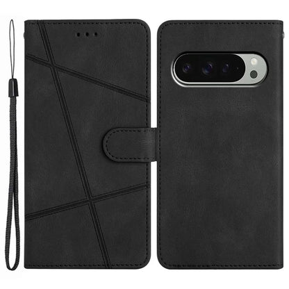 For Google Pixel 9 / 9 Pro Case Crazy Horse Texture PU Leather Wallet Stand Phone Cover