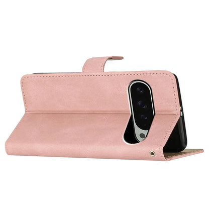 For Google Pixel 9 / 9 Pro Case Crazy Horse Texture PU Leather Wallet Stand Phone Cover