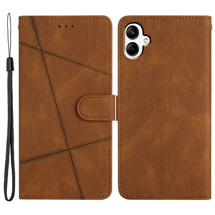 For Samsung Galaxy A06 Case Crazy Horse Texture PU Leather Wallet Stand Phone Cover